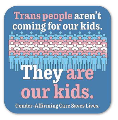 Trans People Aren't Coming For Our Kids Sticker